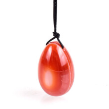 (a-drill 40x25) Natural Agate Egg Yoni Massage Tool Set Stone Crystal Mineral Carnelian Ball Kegel Exercise Pelvic Floor Muscle Health Care