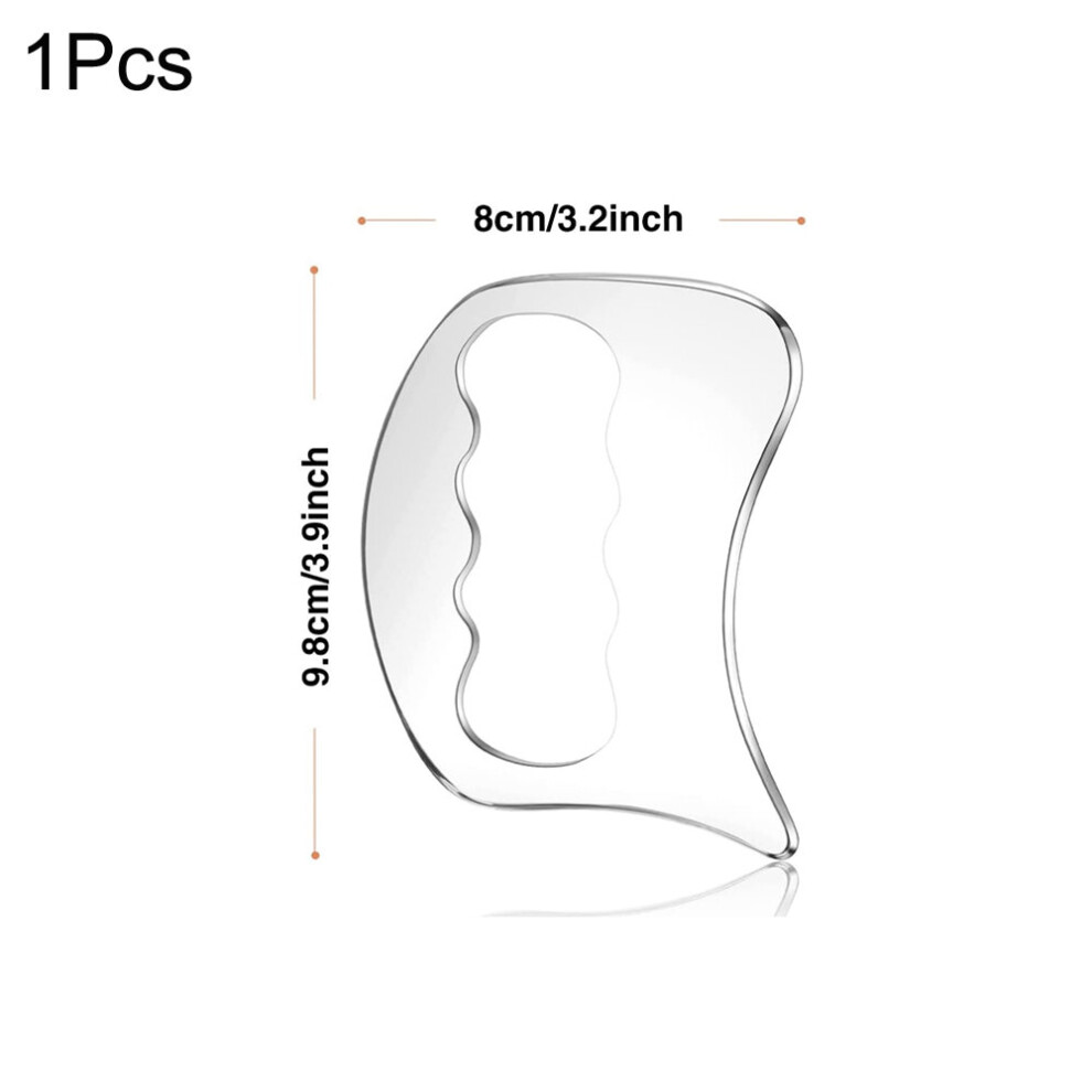 Dechoicelife (A-Chocolate) Stainless Steel Deep Tissue Gua Sha Massage Tool Manual Acupuncture Pen Scraping Tool Massage Acupressure Bar For Body Relaxing