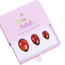 (a-drill sets box) Natural Agate Egg Yoni Massage Tool Set Stone Crystal Mineral Carnelian Ball Kegel Exercise Pelvic Floor Muscle Health Care