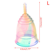 (a-Menstrual Cup) Portable Menstrual Cup Medical Silicone Leak-proof Lady Women Menstrual Period Cup With Storage Case Feminine Hygiene Product