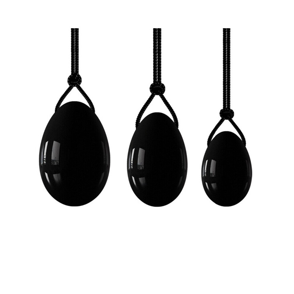 Dechoicelife (A-Set 6) Rose Quartz Yoni Egg Set Drilled Natural Jade Eggs Amethyst Kegel Balls Kegel Exercise Jade Ball Vaginal Tightening Massage Egg