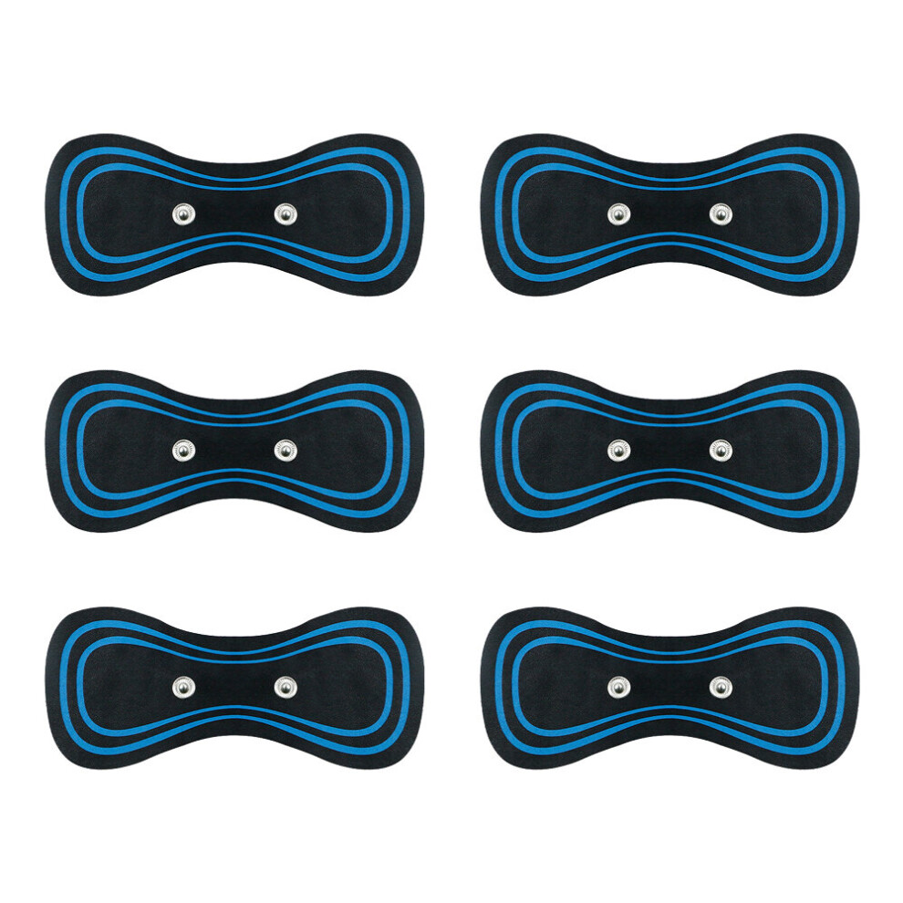 Dechoicelife (A-6Pcs Pads) Ems Electric Cervical Massage Pads For Mini Neck Cervical Massager Stimulator Adjustable Massage Pad For Shoulder Legs Aches
