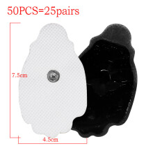 (a-50pcs7.5x4.5cm) 50/100pcs Tens Electrode Pads Conductive Gel Pad Body Acupuncture Therapy Massager Therapeutic Massage Electro Pads 4X4CM/ 5X5CM