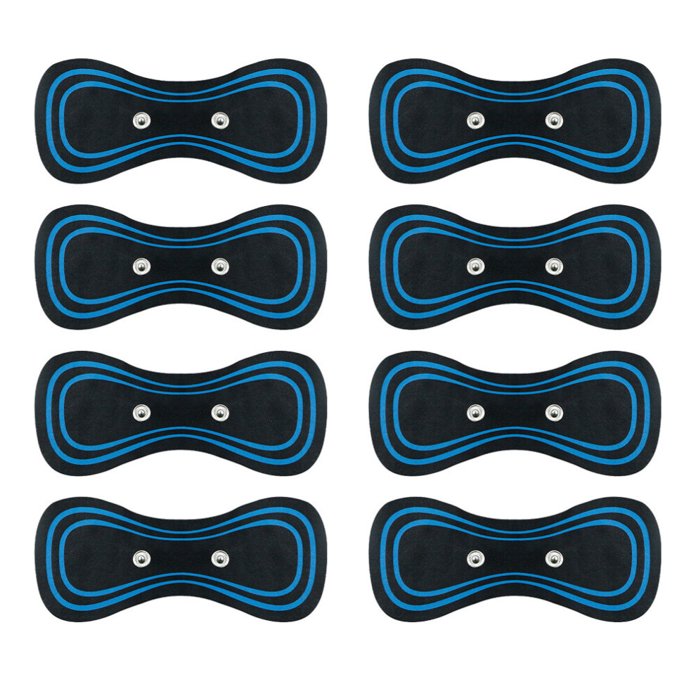 Dechoicelife (A-8Pcs Pads) Ems Electric Cervical Massage Pads For Mini Neck Cervical Massager Stimulator Adjustable Massage Pad For Shoulder Legs Aches