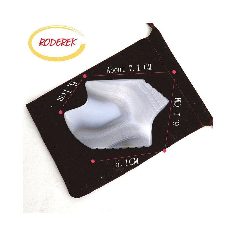Dechoicelife Agate Stone Therapy Face Scraper Gua Sha Massager For Body