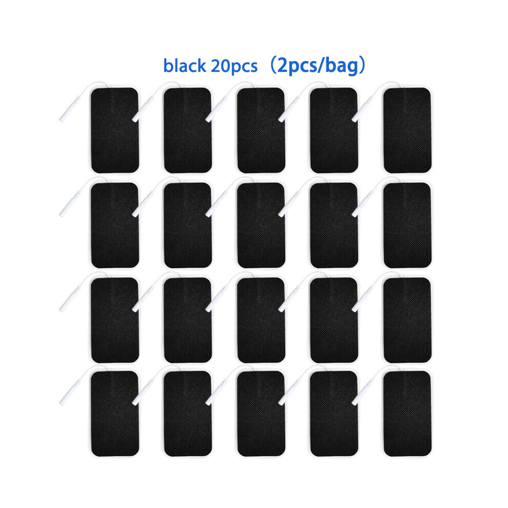 Dechoicelife Black (A-20Pcs 5X9cm ) 20Pcs Electrode Pads Tens Ems Nerve Muscle Stimulator Electrode Pads Gel For Acupuncture Physiotherapy 2Mm Plug Machine Patch