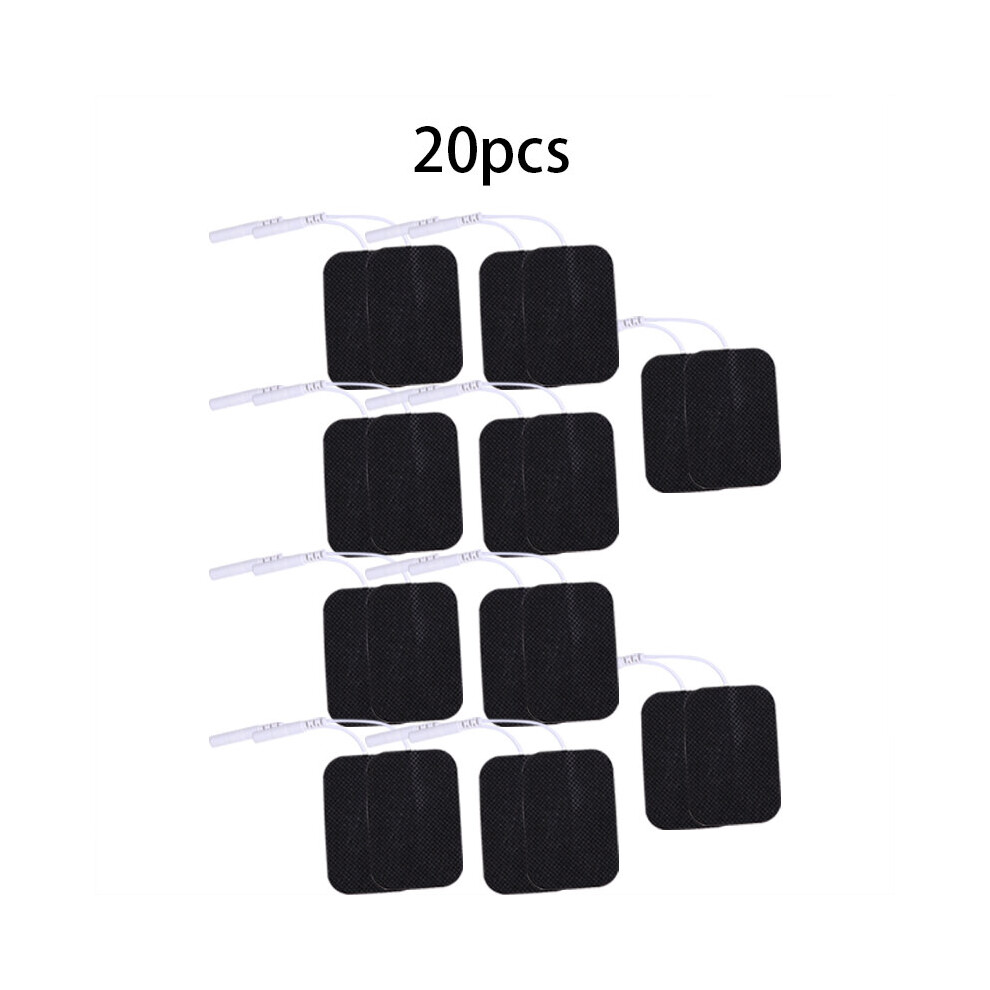 Dechoicelife Black (A-20Pcs 4X6cm ) 20Pcs Electrode Pads Tens Ems Nerve Muscle Stimulator Electrode Pads Gel For Acupuncture Physiotherapy 2Mm Plug Machine Patch
