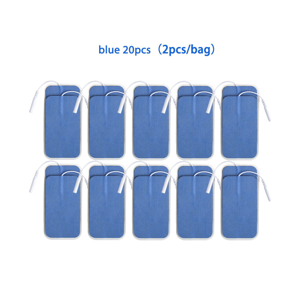 Dechoicelife Blue (A-20Pcs 5X9cm ) 20Pcs Electrode Pads Tens Ems Nerve Muscle Stimulator Electrode Pads Gel For Acupuncture Physiotherapy 2Mm Plug Machine Patch