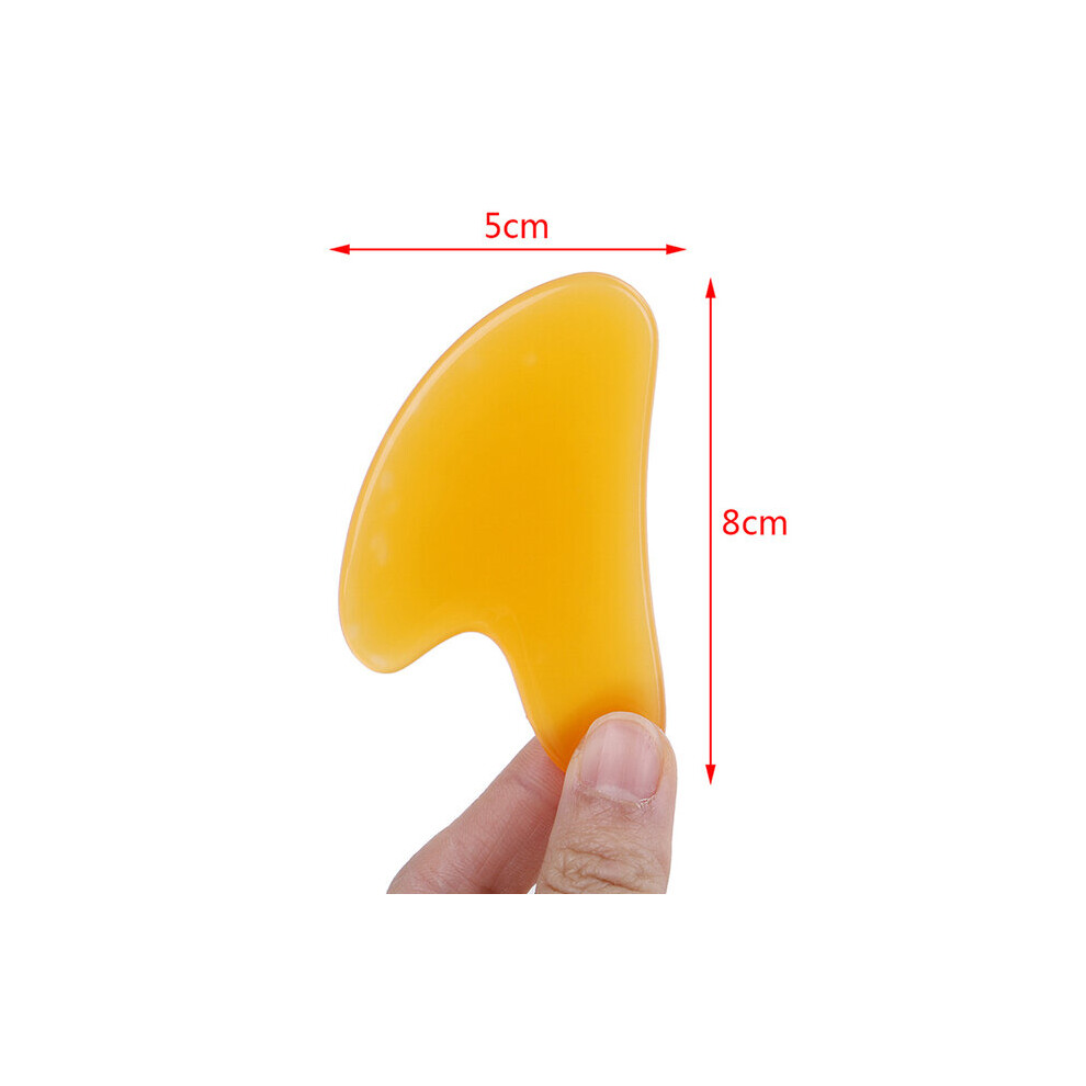 Dechoicelife (A-As Picture) Gouache Scraper Natural Stone Gua Sha Massage Comb Head Body Meridian Scraping Reflexology Blood Circulation Jade Therapy Tools