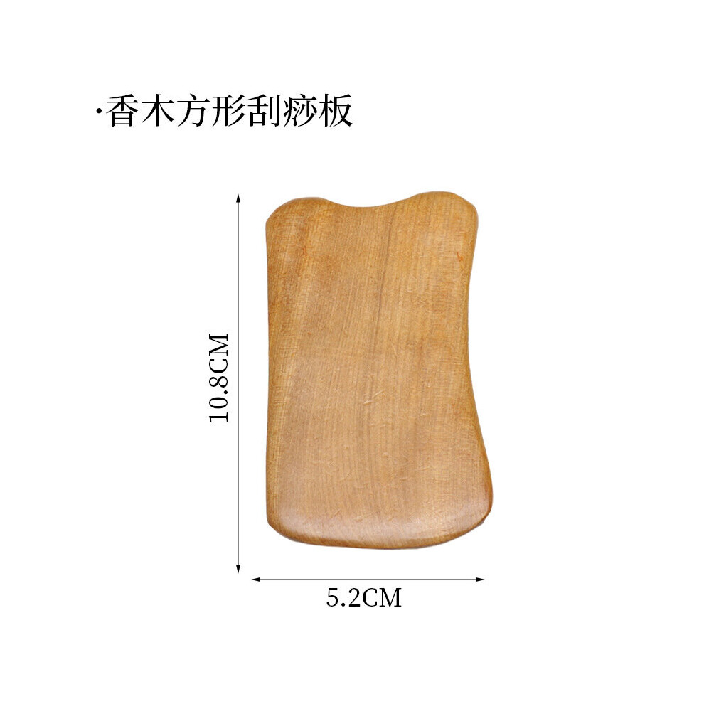 Dechoicelife (A-Fragrant Wood Square) Vietnam Fragrant Wood Massager Presotherapy Tools Body Foot Reflexology Shiatsu Thai Massage Scraping Board