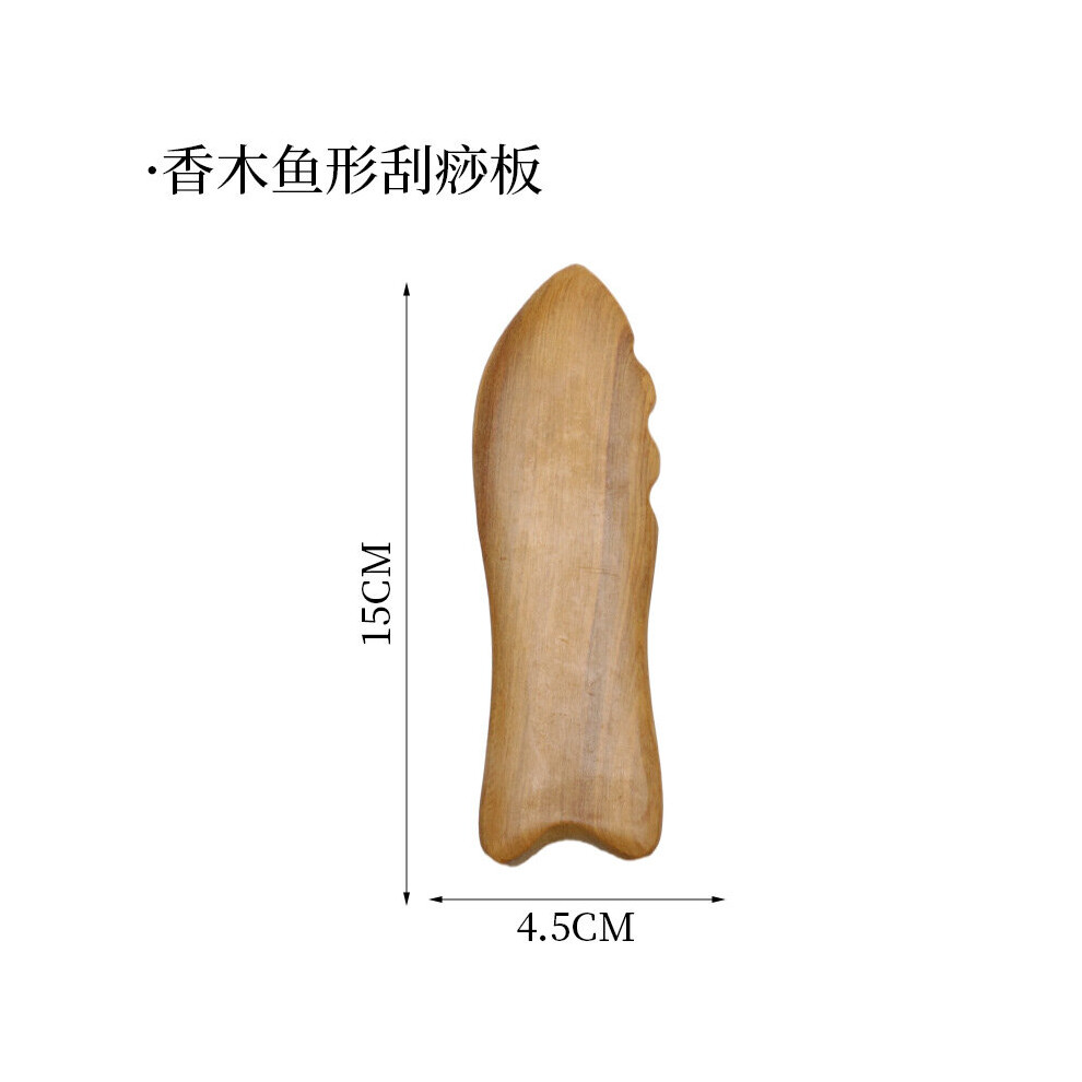 Dechoicelife (A-Fragrant Wood Fish) Vietnam Fragrant Wood Massager Presotherapy Tools Body Foot Reflexology Shiatsu Thai Massage Scraping Board