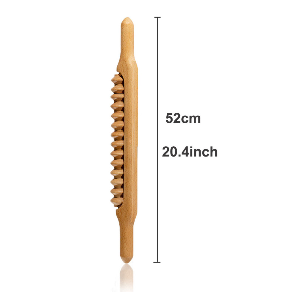 Dechoicelife (A-52Cm Massage Roller) 1 Pc Wooden Therapy Massage Roller Tool, Maderoterapia Colombiana, Lymphatic Drainage Tool, Massager Maderotherapy Trigger Poi