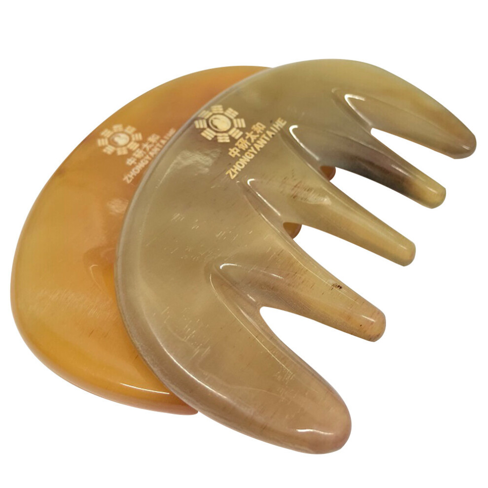 Dechoicelife Comb Buffalo Horn Massage Guasha Comb Traditional Massage 100% Buffalo Horn