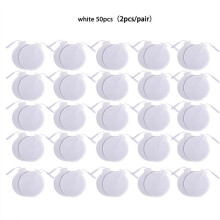 (a-50pcs 85mm white) 50pcs Self Adhesive Replacement Tens Electrode Pads Physiotherapy Round Massager Pad for Digital Therapy Machine