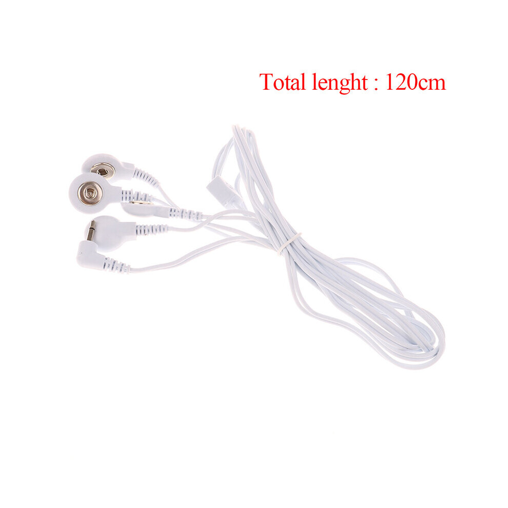 Dechoicelife (A-2.5Mm 4Buttons) 4 /2 Buttons Electrode Lead Wires Plug Electrode Lead Wires Connecting Cables For Digital Tens Therapy Machine Massager