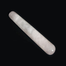 (a-White Rose quartz) Natural Rose Quartz Yoni Wands Jade Crystal Massage Wand Vaginal Muscles Tightening Massage Stone Guasha Tool Acupoint Massager