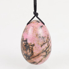 (a-45x30 mm) Natural Rhodonite Yoni Egg Set Original Stone Quartz Chakra Healing Ball Yoga Kegel Exercise Pelvic Floor Muscle Training Tool