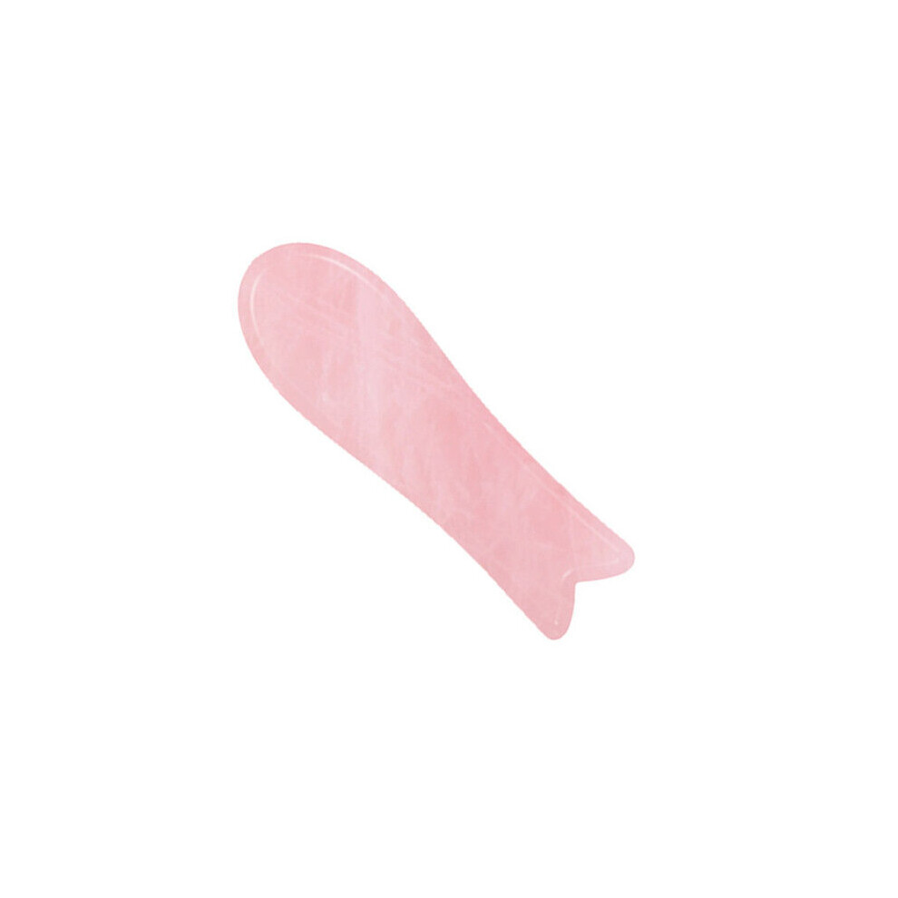 Dechoicelife (A-Fish) Natural Rose Quartz Yoni Wands Jade Crystal Massage Wand Vaginal Muscles Tightening Massage Stone Guasha Tool Acupoint Massager