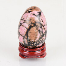(a-45x30 undrill) Natural Rhodonite Yoni Egg Set Original Stone Quartz Chakra Healing Ball Yoga Kegel Exercise Pelvic Floor Muscle Training Tool