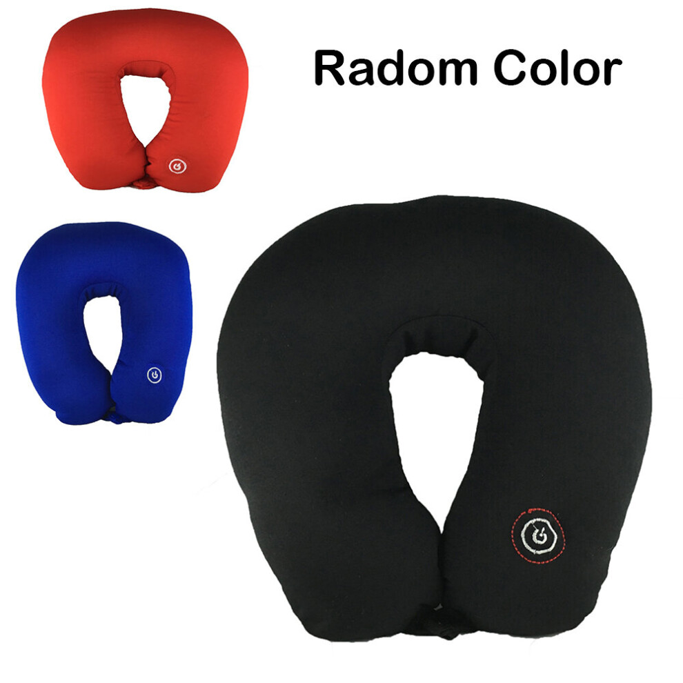 Dechoicelife (A-1 Key Random Color) Neck Massager Electric Cervical Vertebra Cushion Instrument Device Health Care Massage Pillow