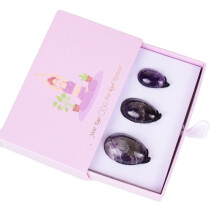 (a-Yoni Egg set 07) Natural Amethyst Yoni Egg Yoni Wand Set Amethyst Massage Ball Vaginal Kegel Ball Women Muscle Training More Safer And Healthier