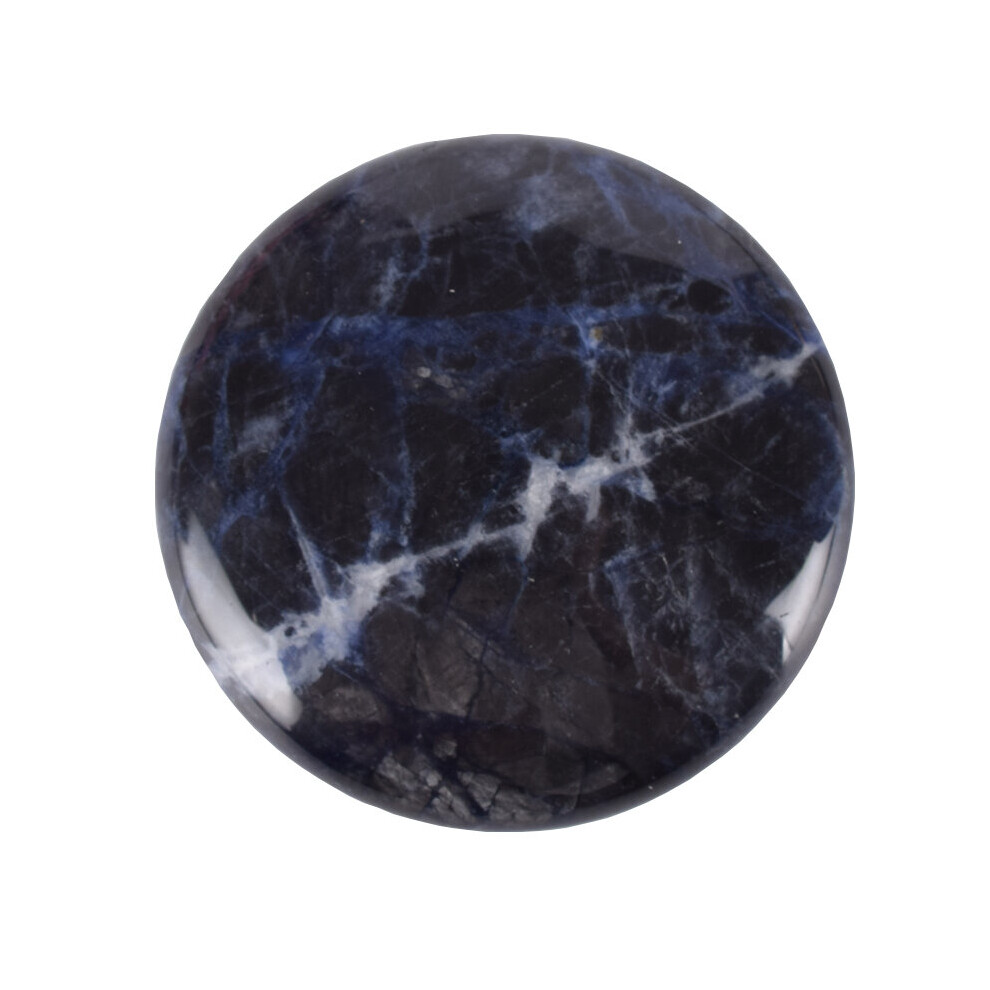 Dechoicelife (A-1 Pcs) Chakra Palm Stone Big Hot Massage Stone Natural Healing Spa Reiki Crystal Sodalite Beauty Health Care Energy Stone 65Mm