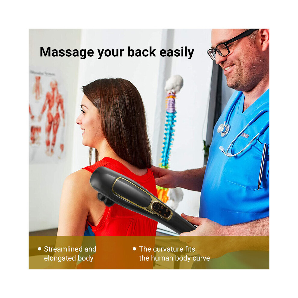 Dechoicelife 15 Modes In 1 Electric Neck Massage Hammer Massage Back Relax Multifunction Cervical Vertebra Roller Massage Stick Wireless
