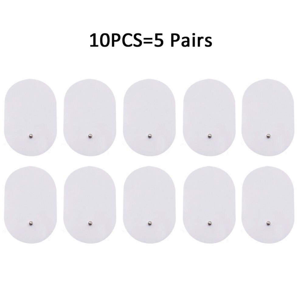 Dechoicelife (A-10Pcs Tens Pads) Electric Neck Massager & Pulse Back 6 Modes Power Control Far Infrared Heating Pain Relief Tool Health Care Relaxation Machine