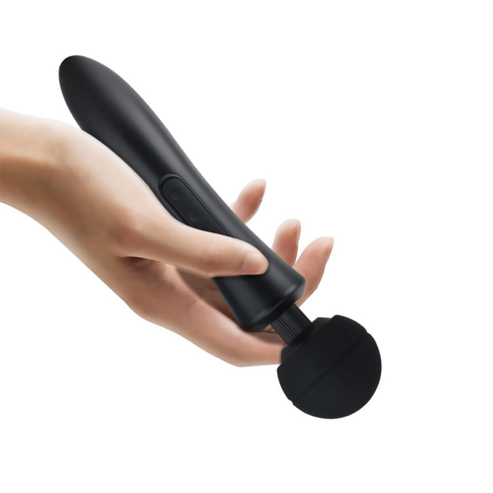 Dechoicelife (A-A) Powerful Wand Massager 8 Speeds 20 Vibration Modes Rechargeable Cordless Massager For Therapeutic Muscle Aches Recovery