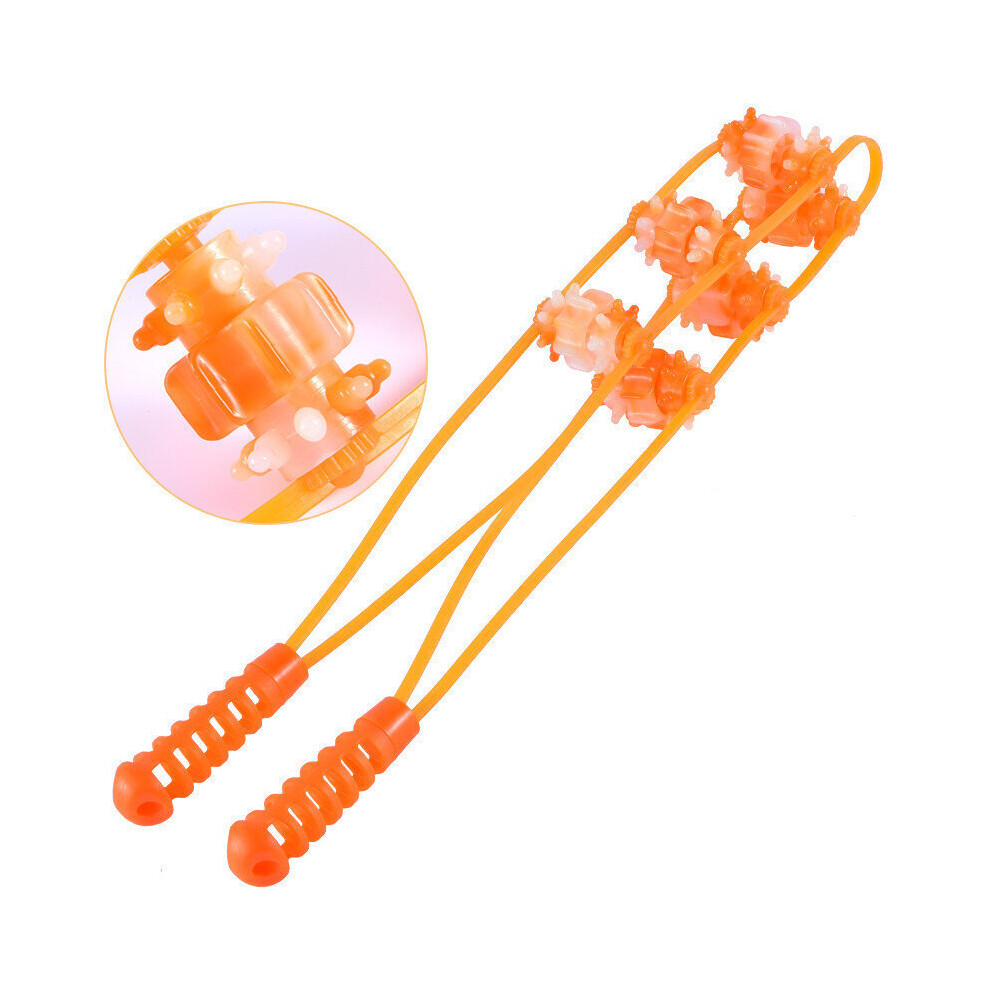 Dechoicelife (A-Orange) Neck Shoulder Back Muscle Massager Meridian Massage Tool Cellulite Foot Body Massager Fitness Physiotherapy Massage Roller