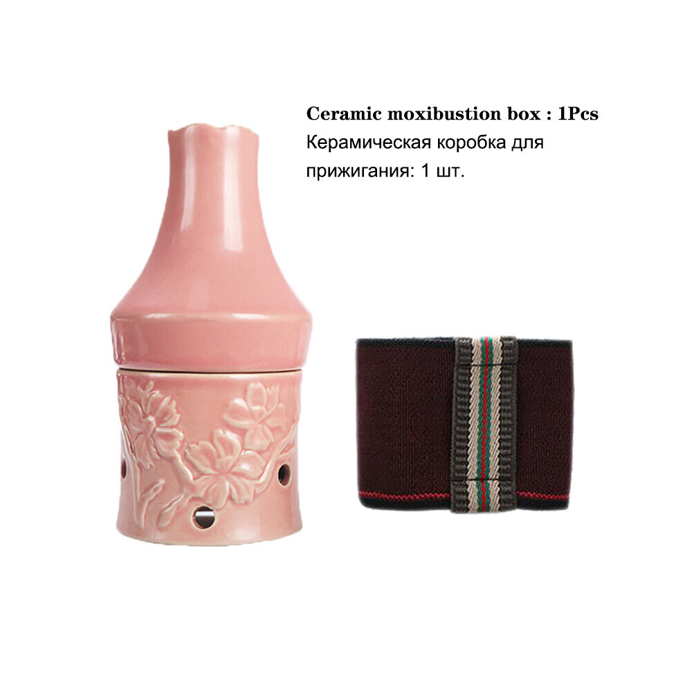 Dechoicelife (A-Only Moxibustion Jar) Beauty Moxibustion Jar Facial Ceramic Massage Cup Moxa Stick Burner Meridian Acupoint Warm Massager Gifts For Wife And Mother