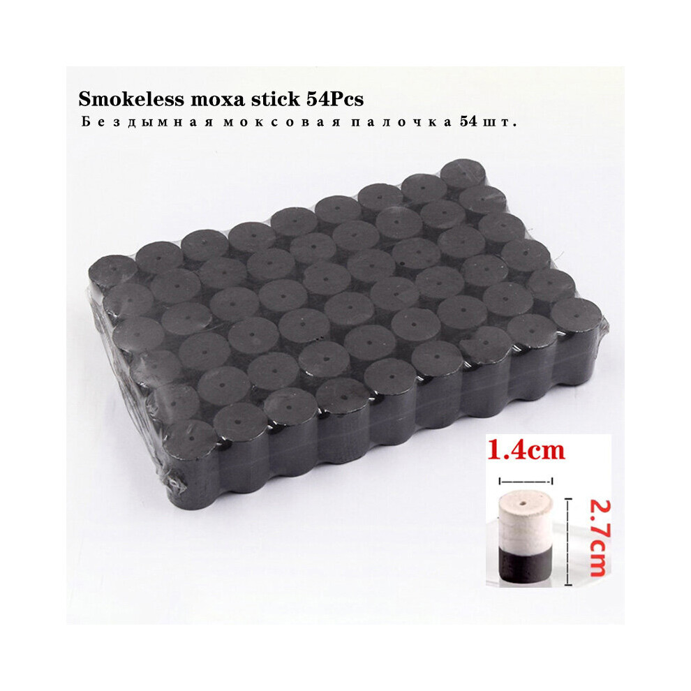 Dechoicelife (A-Smokeless Moxa Stick) Beauty Moxibustion Jar Facial Ceramic Massage Cup Moxa Stick Burner Meridian Acupoint Warm Massager Gifts For Wife And Mother