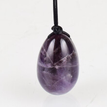 (a-40x25 mm) Natural Amethyst Yoni Eggs Massage Wand Tool Gift Box Set Kegel Exercise Vaginal Muscle Training Massager Original Stone Crystal
