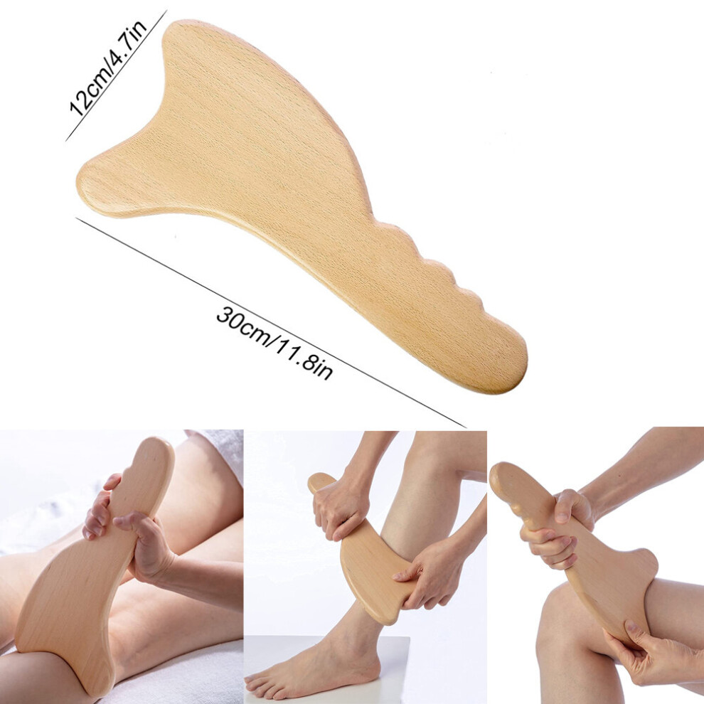 Dechoicelife (A-4) Wood Therapy Massage Tool Wooden Lymphatic Drainage Massager Body Sculpting Tool For Maderotherapy,Anti-Cellulite,Muscle Release