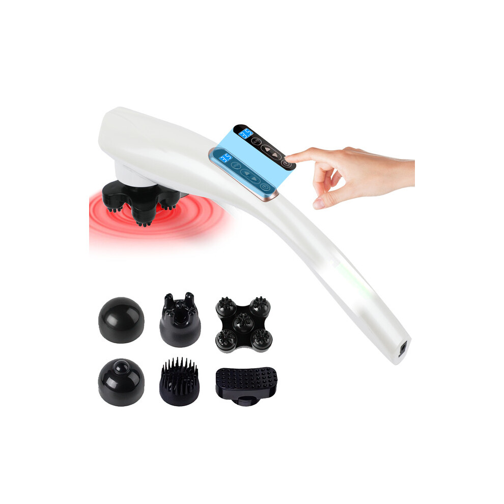 Dechoicelife Neck Massager Electric Hammer Massage Back Relax Multifunctional Cervical Vertebra Roller Back Massage Stick