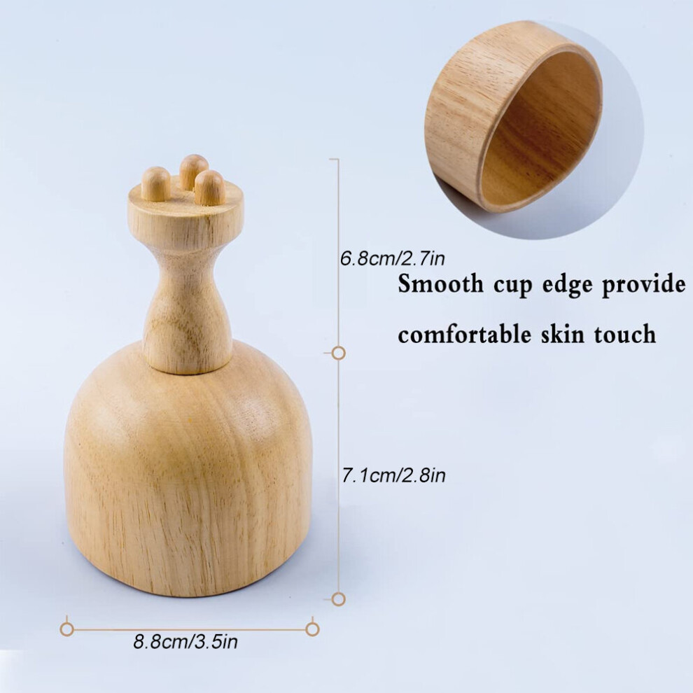 Dechoicelife (A-1Pcs - Type 6) Wood Therapy Massage Tools Maderoterapia Kit Wooden Gua Sha Tool Wood Roller Massage Tool Mushroom Massager Anti Cellulite