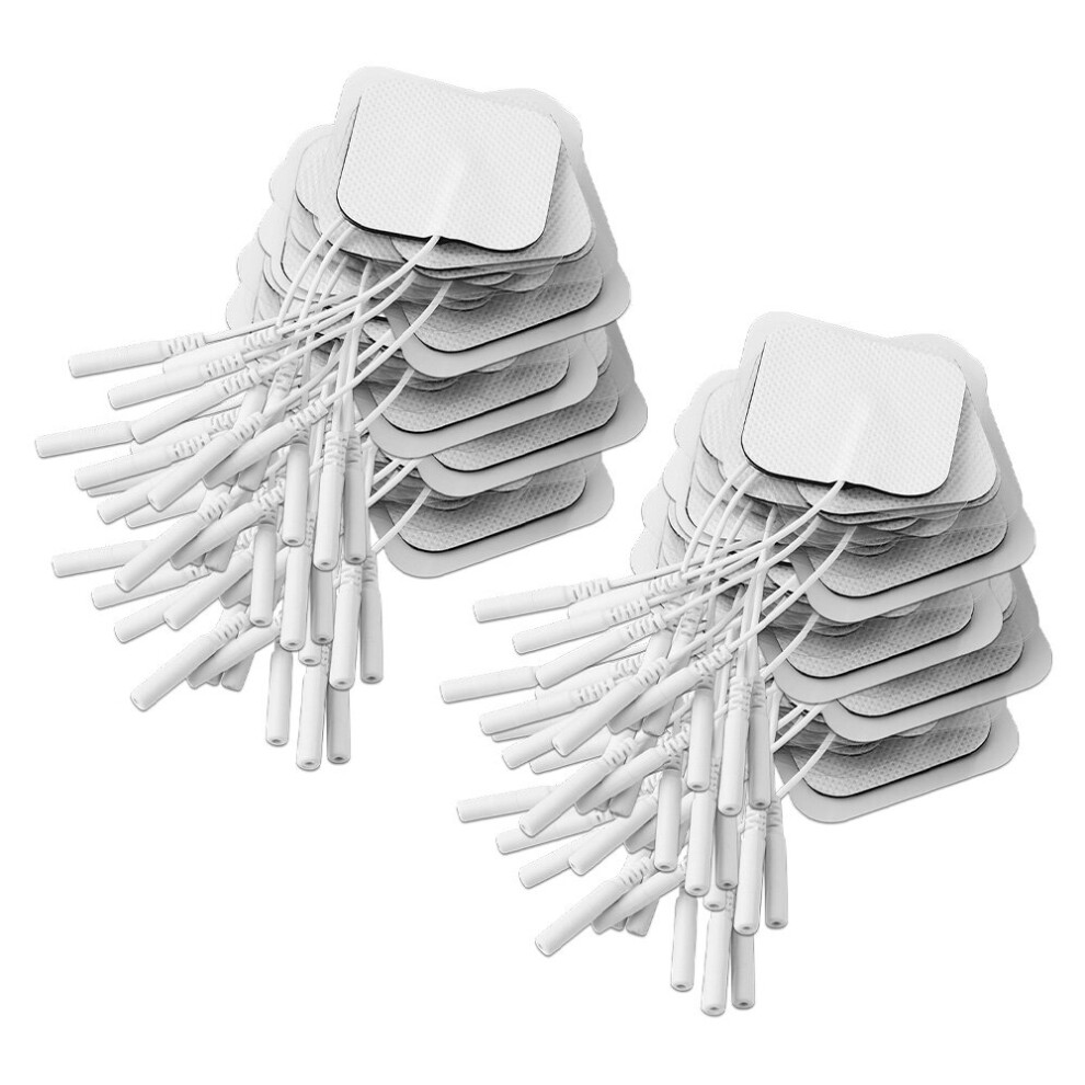 Dechoicelife (A-40Pcs(20 Pair)5X5cm) 100/50/30/20P Ems Tens Electrode Pads Gel Patch For Electrode Stickers Electrodes Physiotherapy Massager Nerve Muscle Stimulat