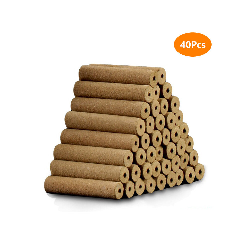Dechoicelife (A-40Pcs Sticks) Cupping Massage Moxibustion Box Moxa Sticks Burner Acupuncture Point Therapy Women Gynaecopathia Heating Therapy Pain Relief