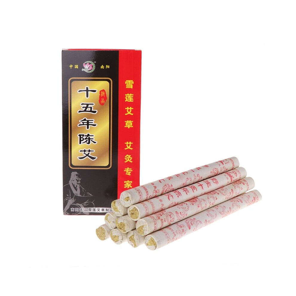 Dechoicelife 10Pcs 15 Years Aging Moxa Roll Moxibustion Acupuncture Massage Therapy New