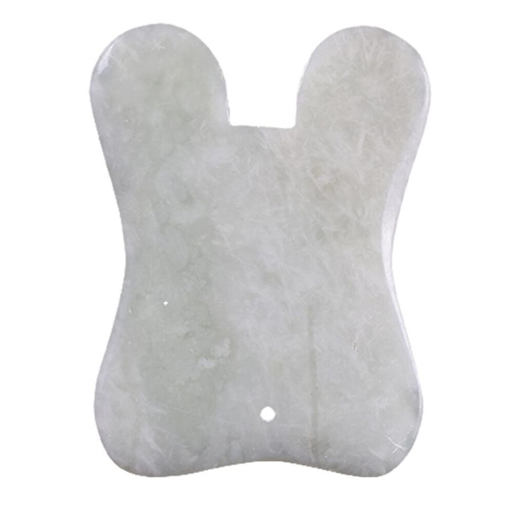 Dechoicelife Jade Guasha Board Massage Guasha Board Jade Stone Gua Sha Instrument Scraping Plate Jade Stone