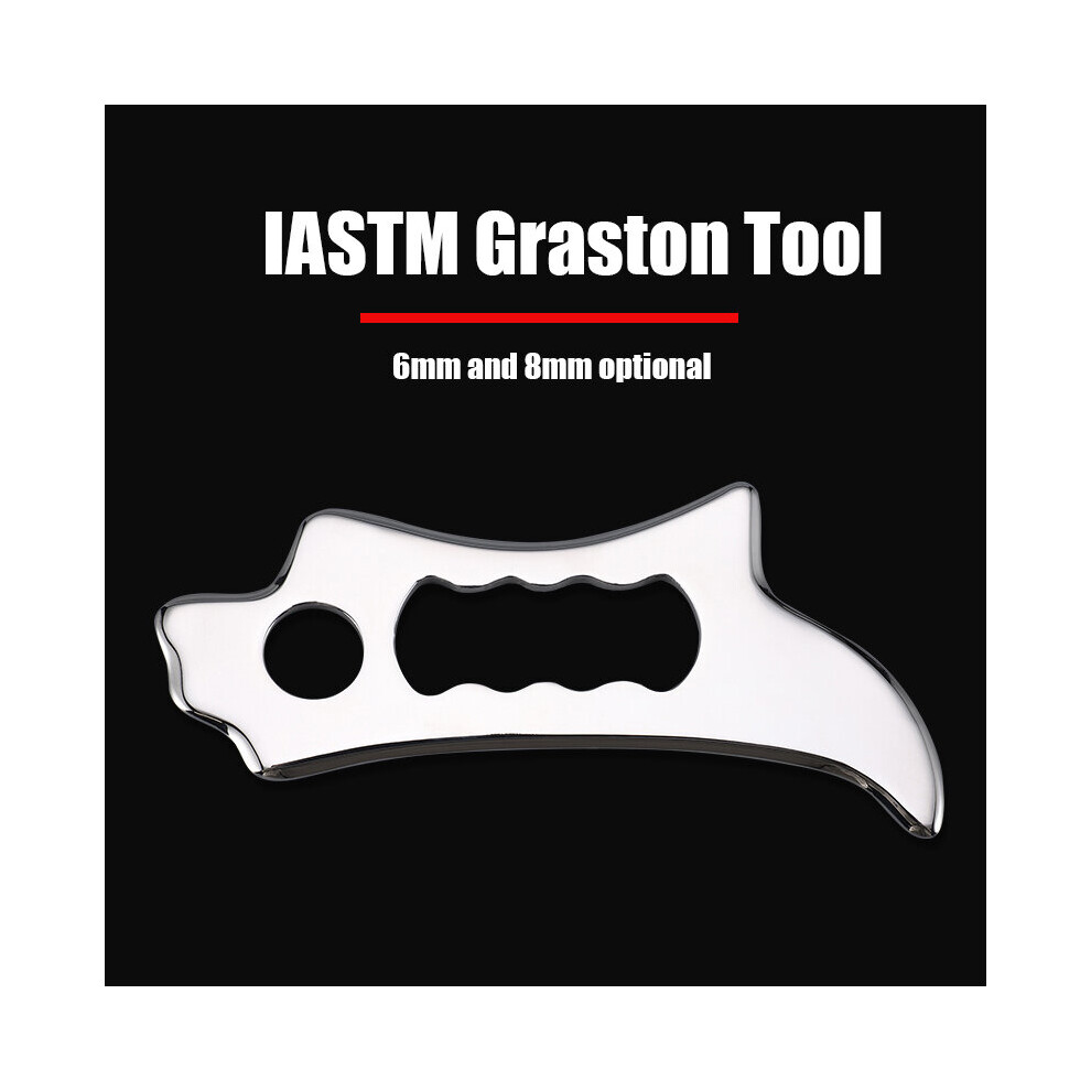 Dechoicelife (A-8Mm) Thickness 6Mm 8Mm Iastm Graston Therapy Tool Muscle Physiotherapy Fascia Myofascial Release Spatula Contour Scraper Chiropractic