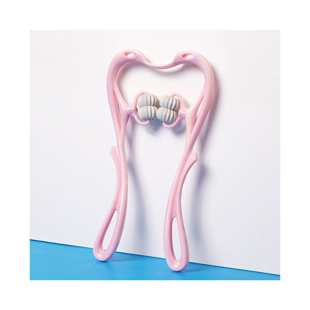 Dechoicelife Pink (A- 4 Balls) Neck Massager Neck Relief Cervical Pain Relief Neck Massager Relaxer Pressure Body Massage Tools Neck Relief Roller Massageador