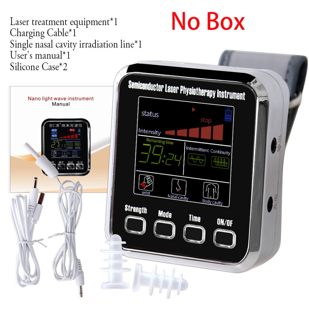 Dechoicelife (A-330 No Box) 650Nm Laser Therapy Watch Lllt Wrist Watch For Hypertension Diabetes Cholesterol Treatment Laser Nose Rhinitis Sinusitis Therapy