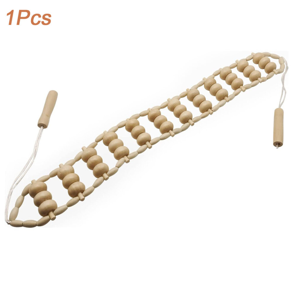 Dechoicelife Yellow (A-) Maderoterapia Kit Wood Therapy Massage Tools,Wood Swedish Cup & Roller Rope,Wooden Therapy Lymphatic Anti Cellulite