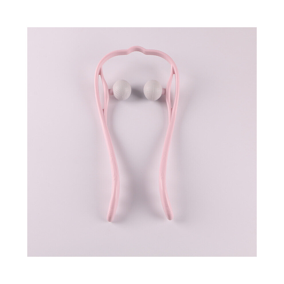 Dechoicelife Pink (A- 2 Ball) Neck Massager Neck Relief Cervical Pain Relief Neck Massager Relaxer Pressure Body Massage Tools Neck Relief Roller Massageador