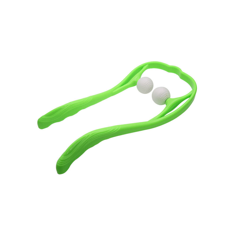 Dechoicelife Green (A- 37X18.5cm) Neck Massager Neck Relief Cervical Pain Relief Neck Massager Relaxer Pressure Body Massage Tools Neck Relief Roller Massageador