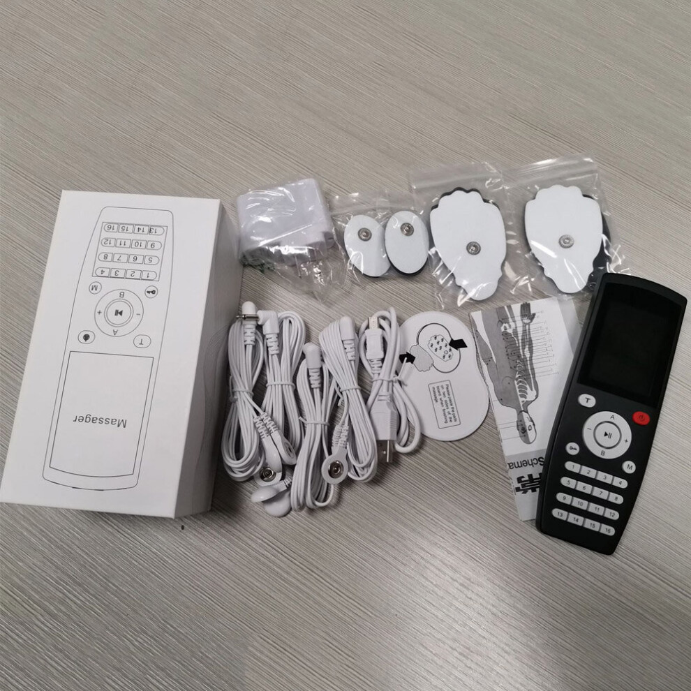 Dechoicelife 16 Modes Tens Ems Body Massager Acupuncture Therapy Nerve Electric Muscle Stimulator Pulse Machine 4 Output Neck Body Painrelief