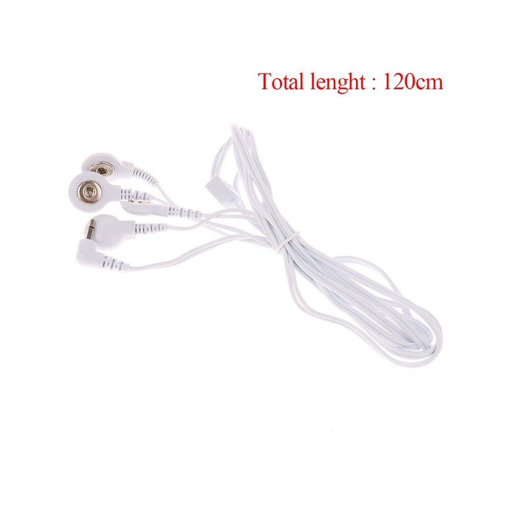 Dechoicelife (A-2.5Mm 4Buttons) Massager Electrode Wire Plug 2.5/3.5Mm 4 /2 Buttons Electrode Lead Wires Connecting Cables For Digital Tens Therapy Machine