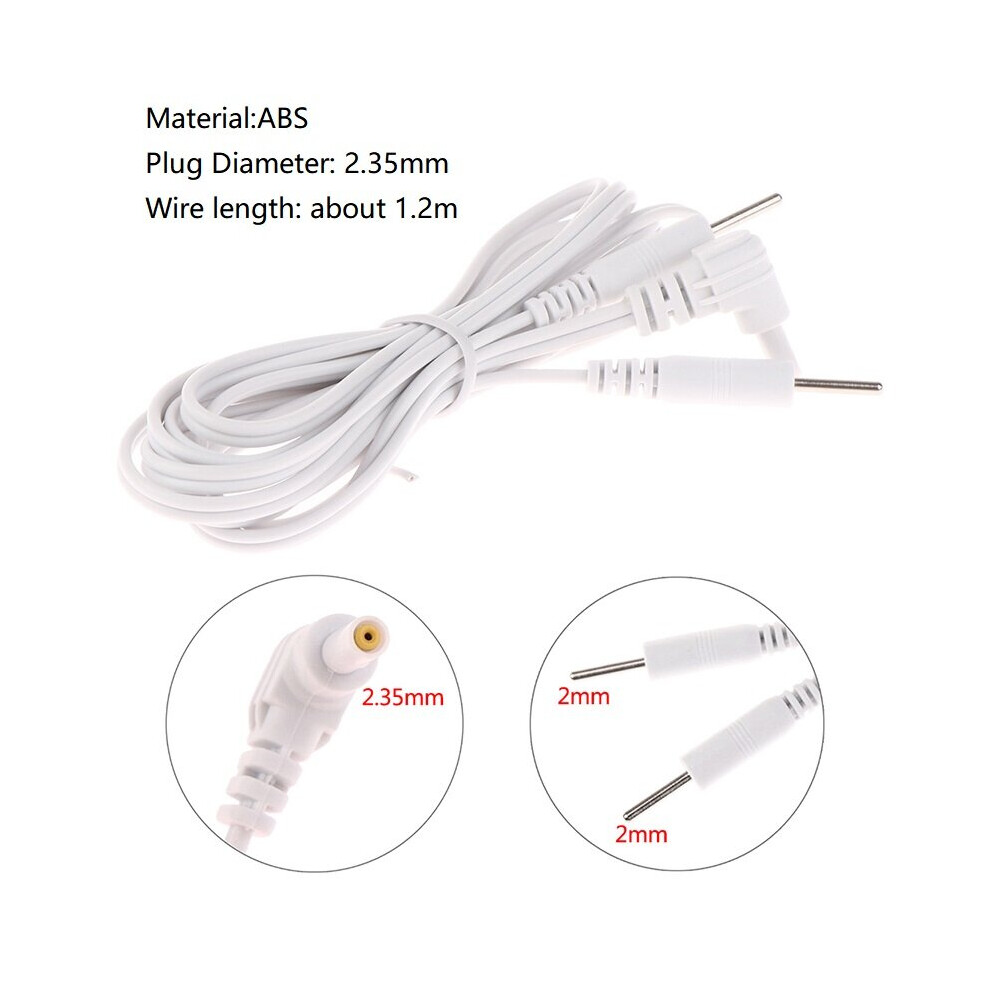 Dechoicelife (A-2.35Mm) Massager Electrode Wire Plug 2.5/3.5Mm 4 /2 Buttons Electrode Lead Wires Connecting Cables For Digital Tens Therapy Machine