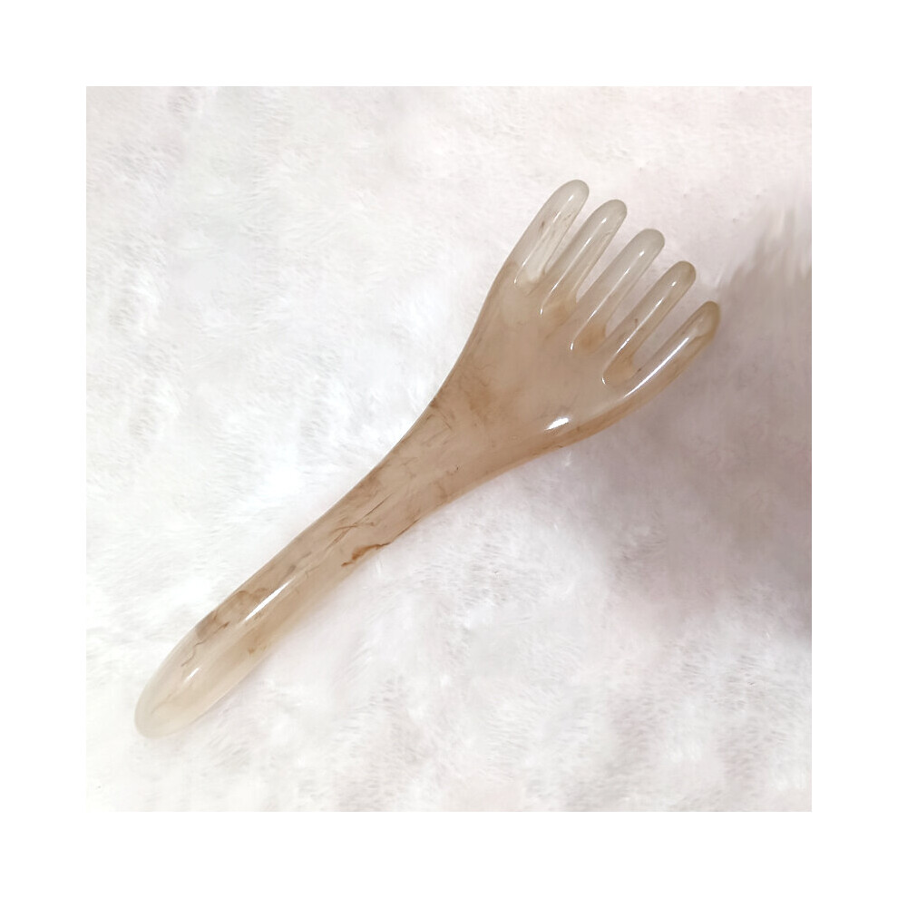 Dechoicelife White (A-Off-) Head Massager Scalp Gua Sha For Body Neck Leg Massage Five-Claw Head Scraping Stick Massage Scraping Claw Massage Visage